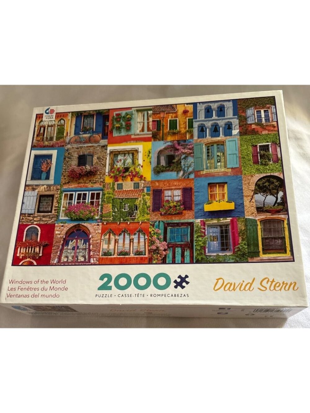 Windows Of The World 2000-Piece Puzzle By David Stern 38"x26" Ceaco